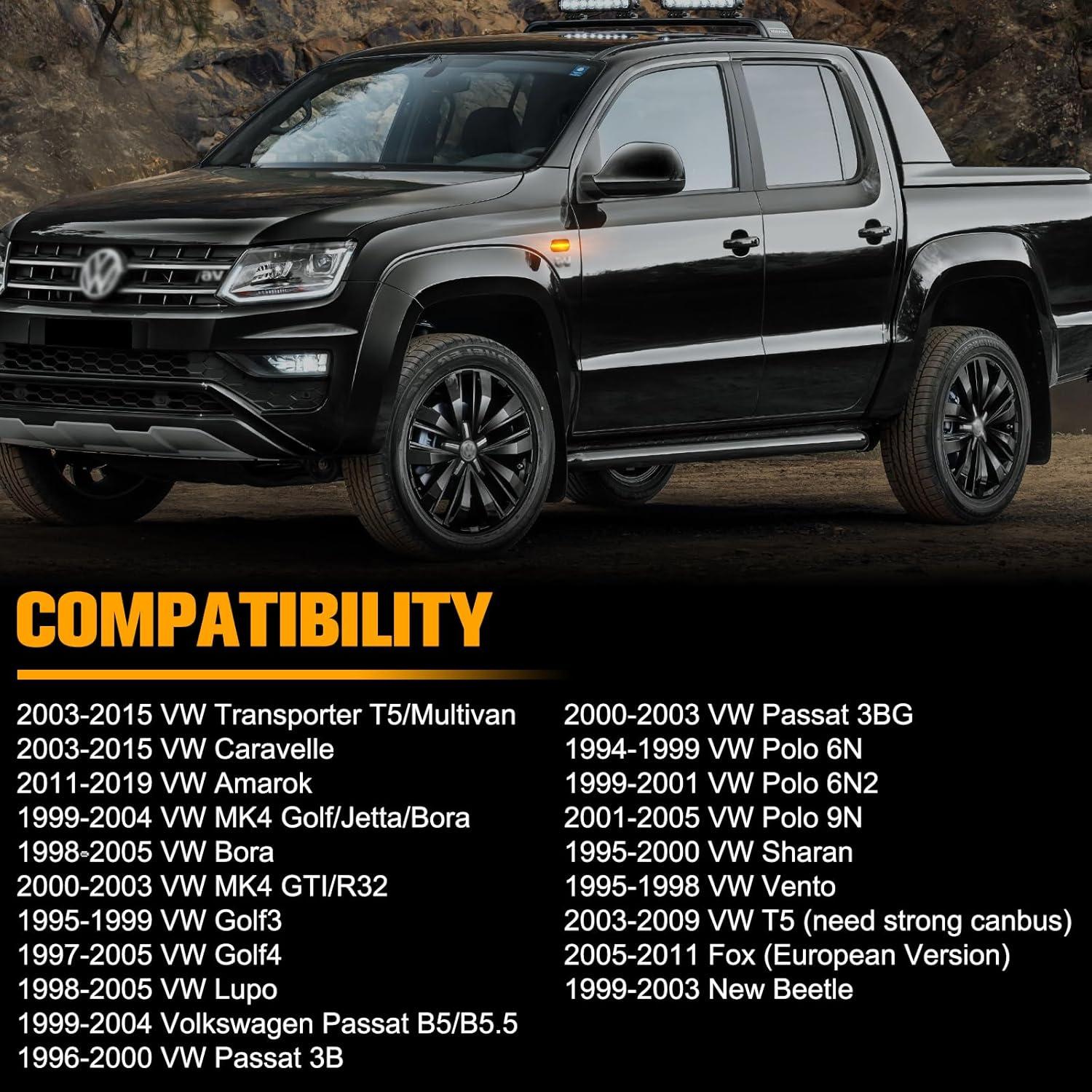 Luces de Marcador Lateral LED Gempro Ámbar VW MK4 Golf Jetta