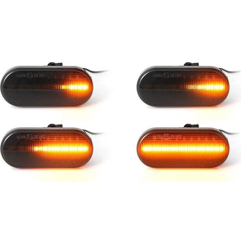 Luz de Marcador Lateral LED AONED Secuencial Ámbar para VW