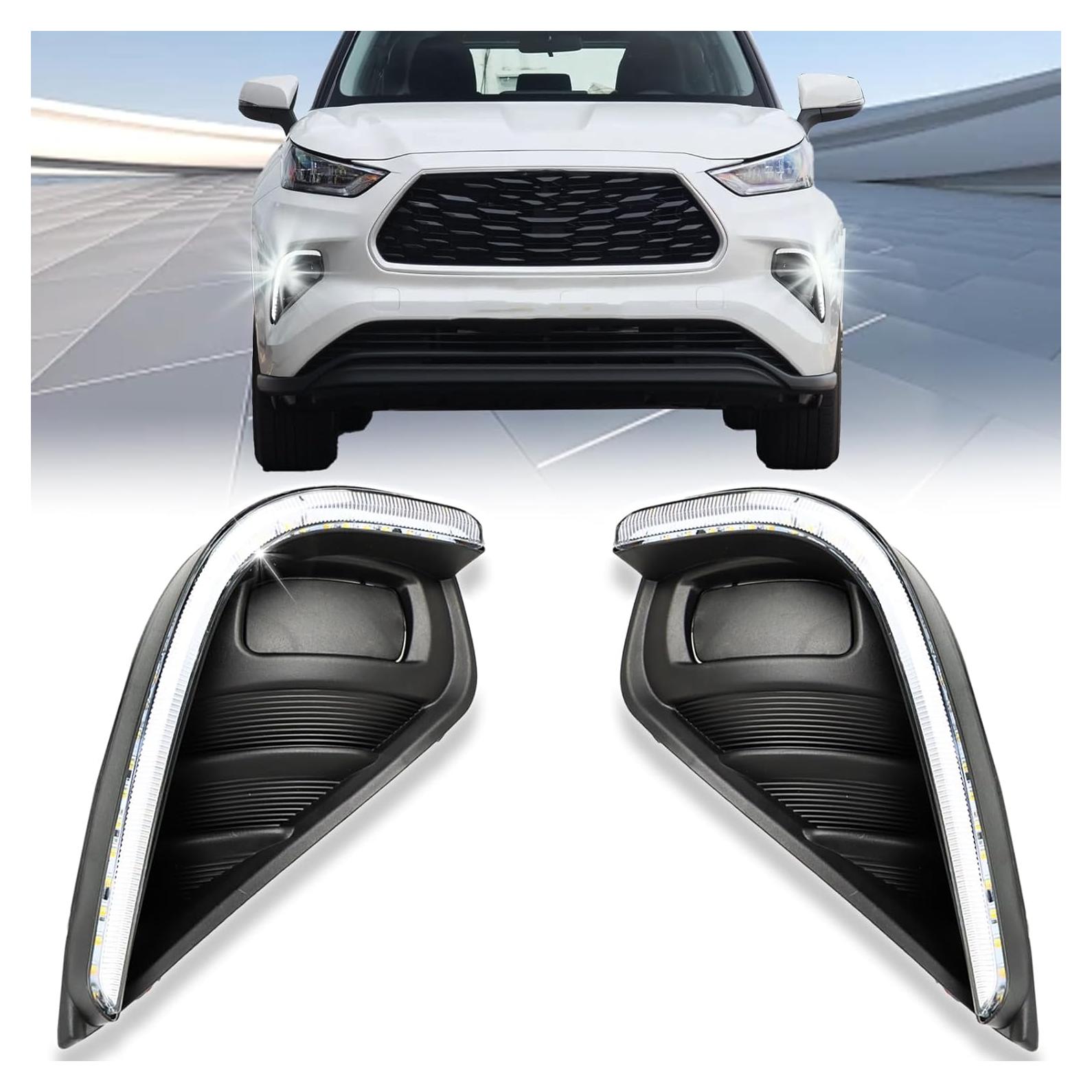 Luz de Niebla LED Frontal PGTOPONE para Toyota Highlander 2021-2023