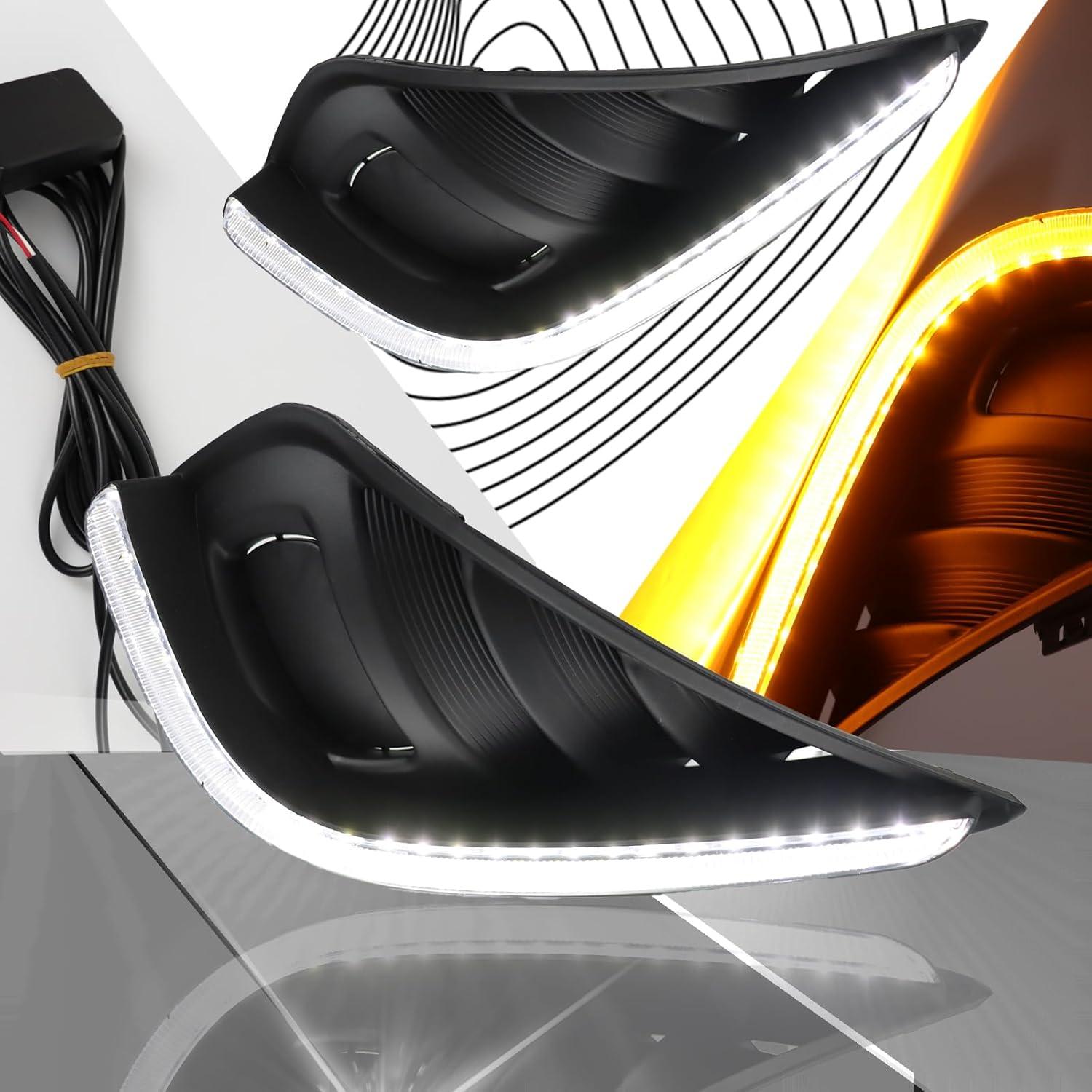 Luz de Niebla LED Frontal PGTOPONE para Toyota Highlander 2021-2023