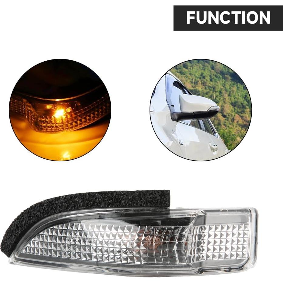 Espejo Lateral Izquierdo con Luz LED Toyota Corolla 2014-2019