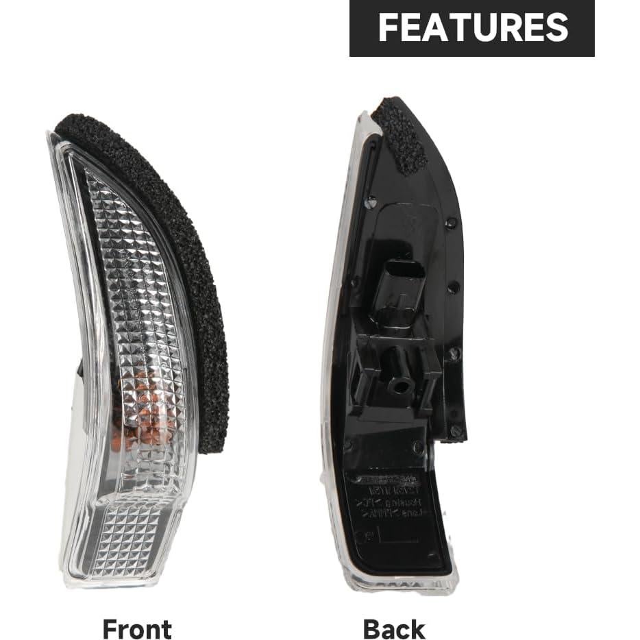 Espejo Lateral Izquierdo con Luz LED Toyota Corolla 2014-2019