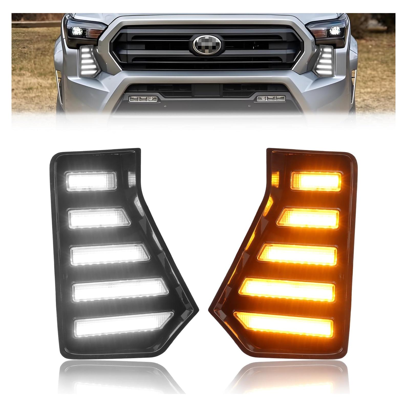 Luces Antiniebla LED DYNVEX Tacoma 2024-2025, Ámbar y Blanca
