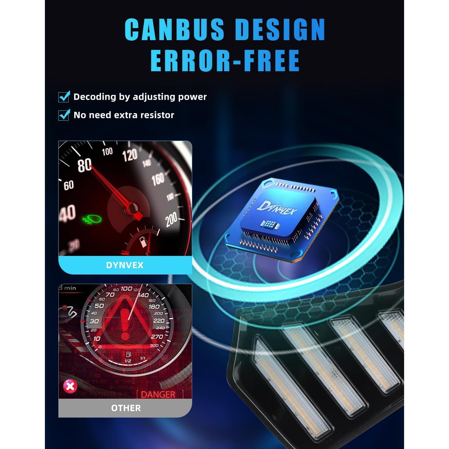 Luces Antiniebla LED DYNVEX Tacoma 2024-2025, Ámbar y Blanca