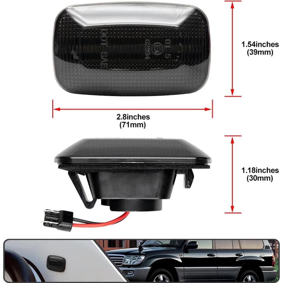 Luces de Marcador Lateral LED Dinámicas Mingrui para Toyota y Lexus