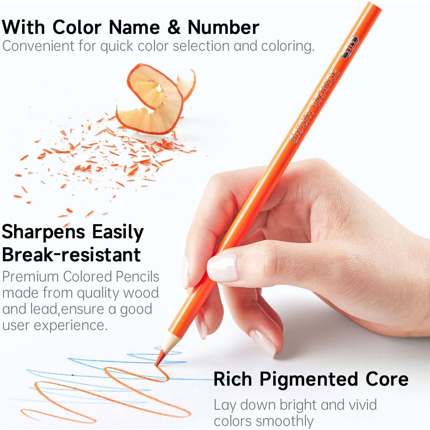 Set de 172 Lápices de Colores Shuttle Art - Suave y Vibrante