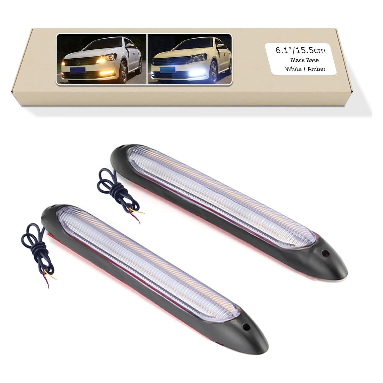 Tira LED DRL GZRUICA 15.5cm Impermeable Luz Diurna y Giro