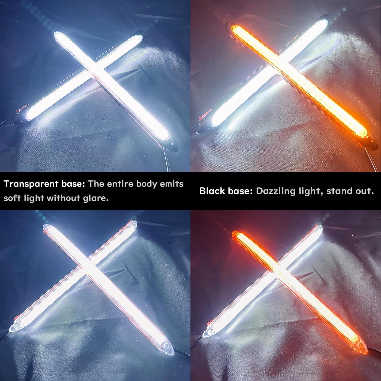 Tira LED DRL GZRUICA 15.5cm Impermeable Luz Diurna y Giro