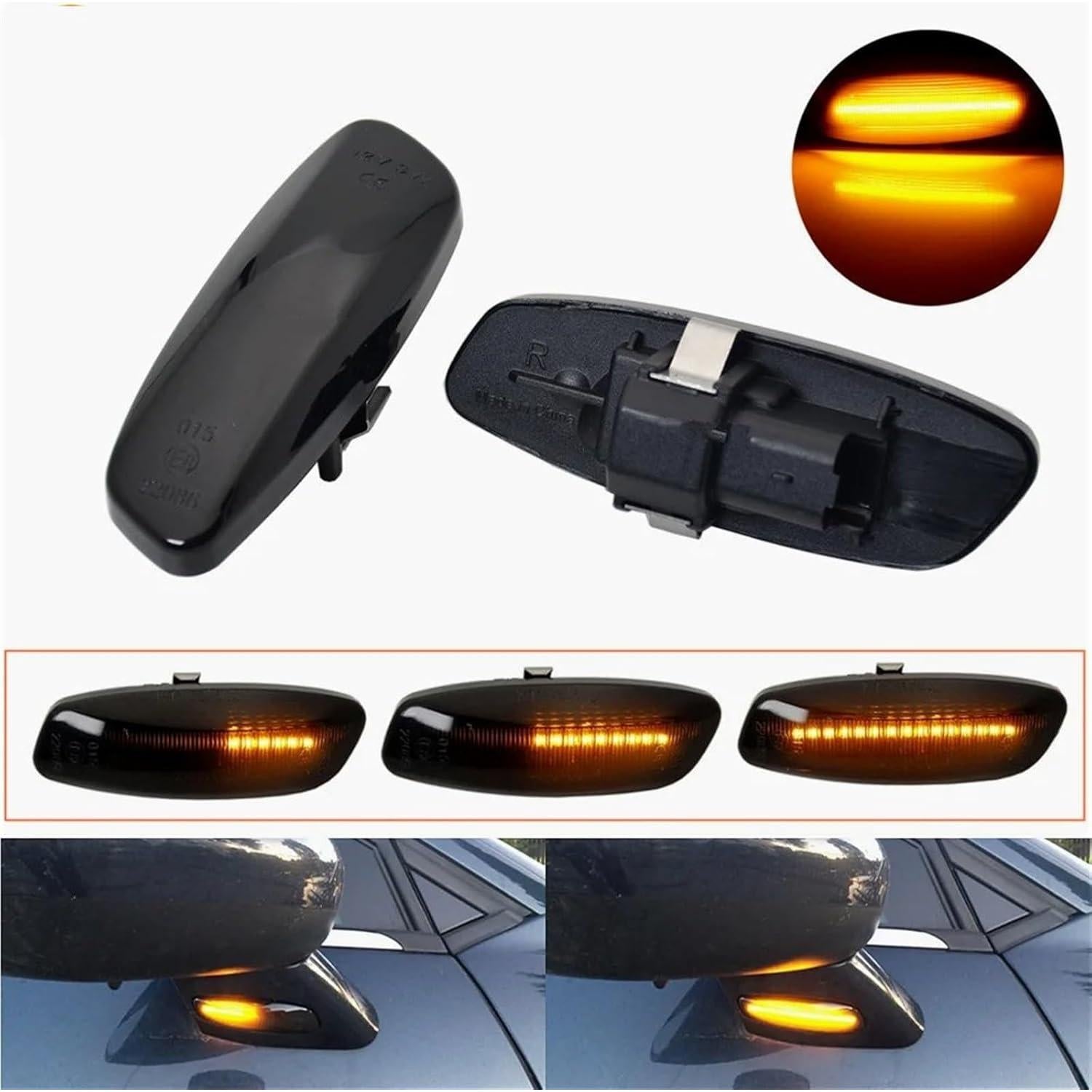 Luz de Señal de Giro LED Dinámica Genérico para Peugeot 207/308/3008/5008