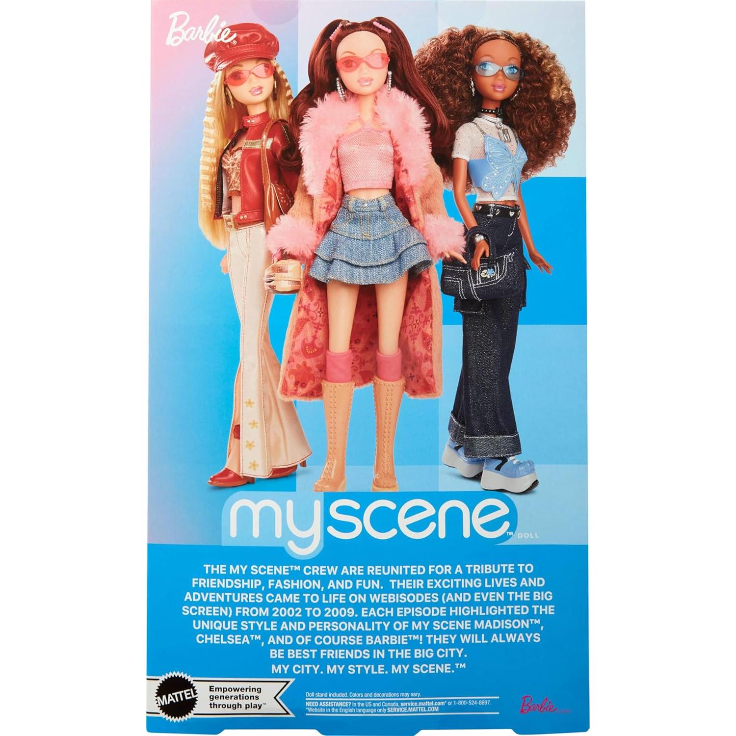 Muñeca My Scene Barbie Chelsea Y2K con accesorios