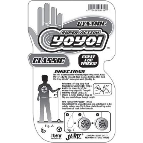 Yoyo Clásico Dinámico JA-RU 24 Piezas Colores Asortidos