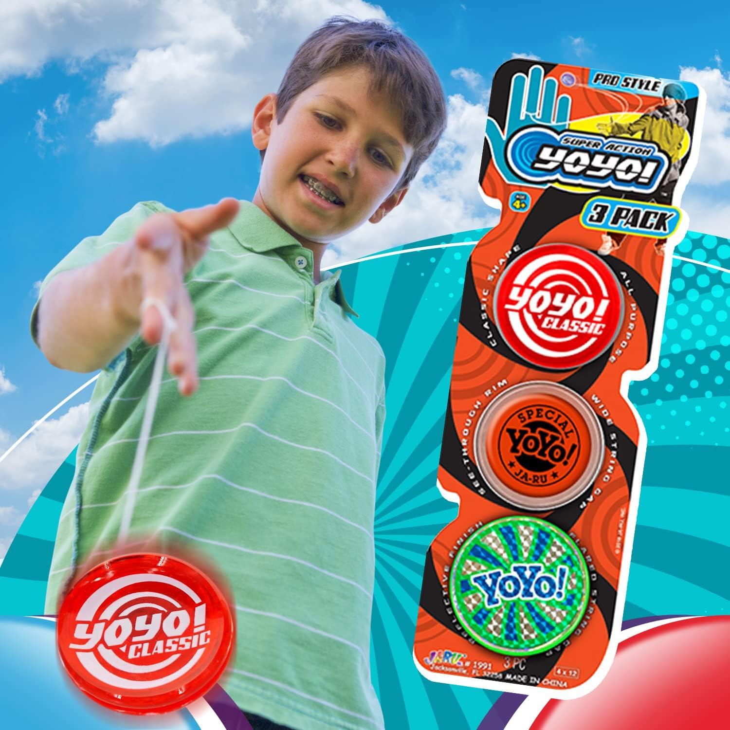 Yo-Yo Profesional JA-RU Paquete de 3 con Emojis Diversión