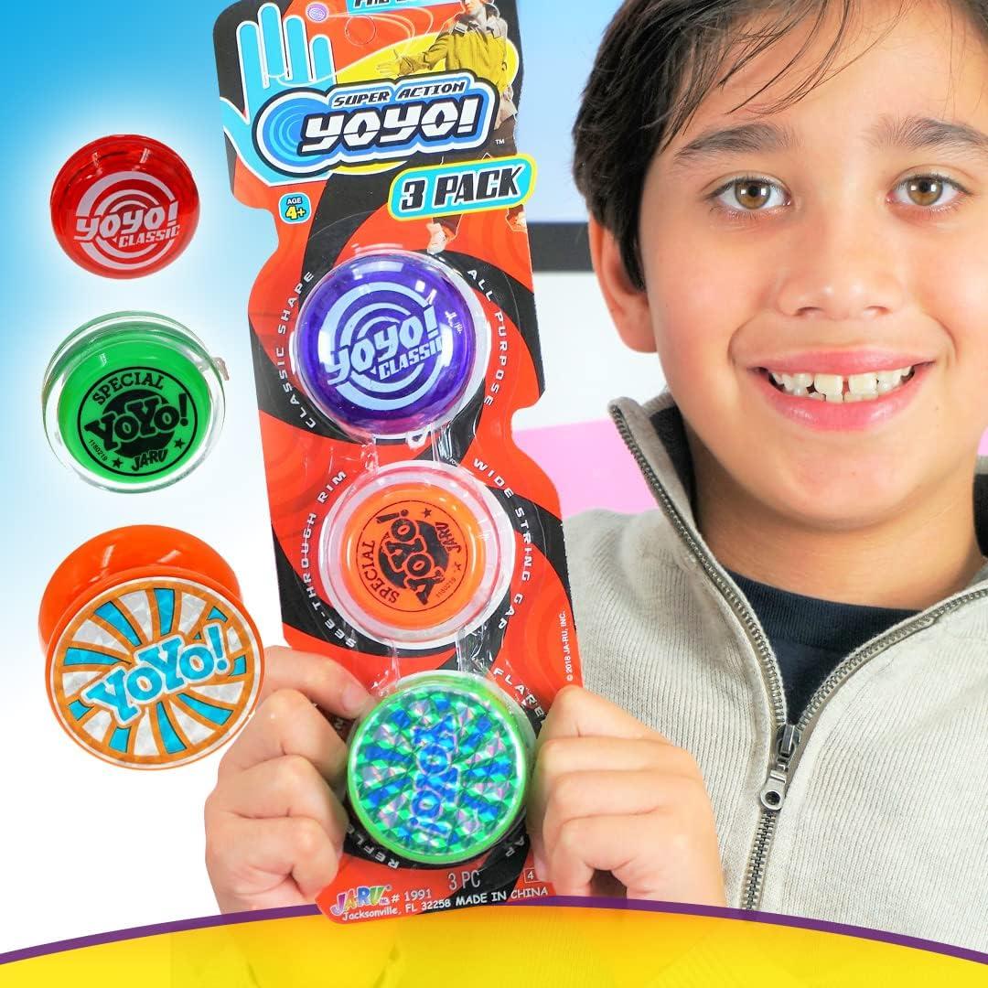 Yo-Yo Profesional JA-RU Paquete de 3 con Emojis Diversión