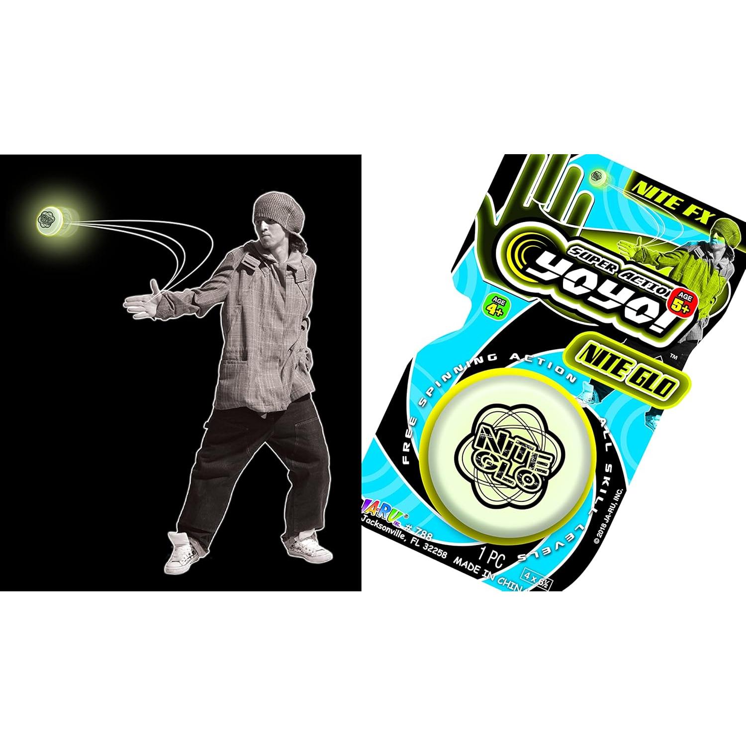 Yo-Yo Brillante en la Oscuridad JA-RU Paquete de 8 Unidades