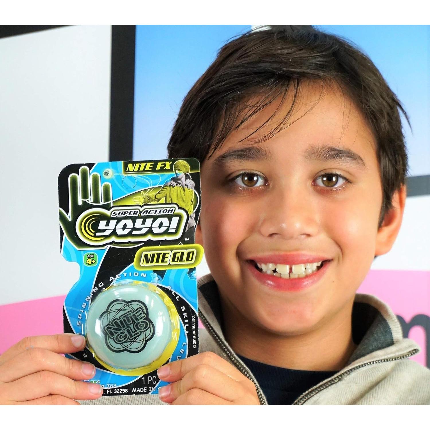 Yo-Yo Brillante en la Oscuridad JA-RU Paquete de 8 Unidades