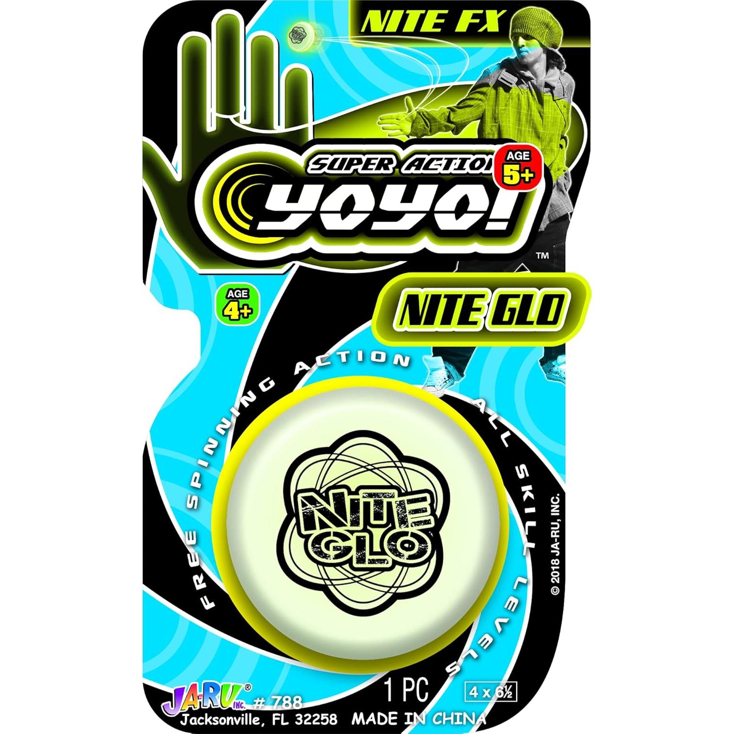 Yo-Yo Brillante en la Oscuridad JA-RU Paquete de 8 Unidades