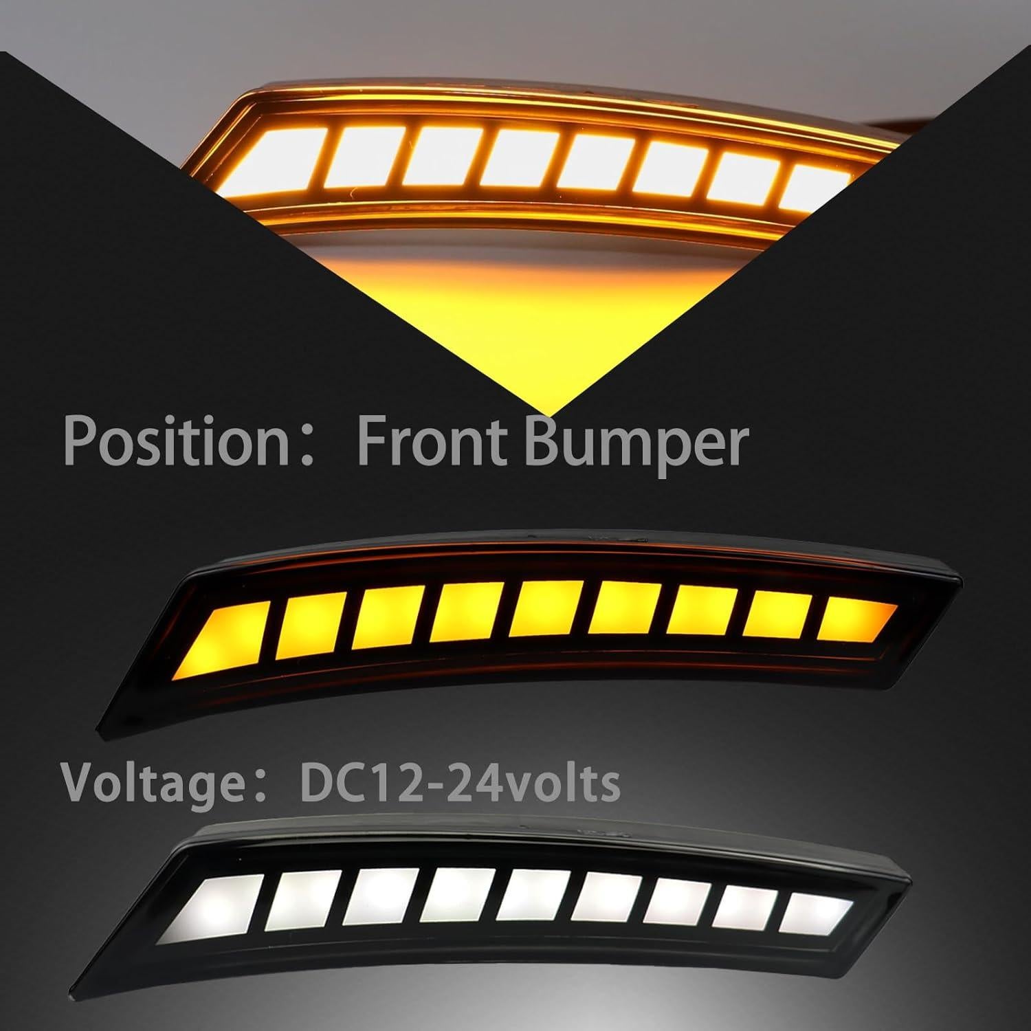Luz de Marcador Lateral LED ZDEERAOTO para Nissan Frontier 2022-2024