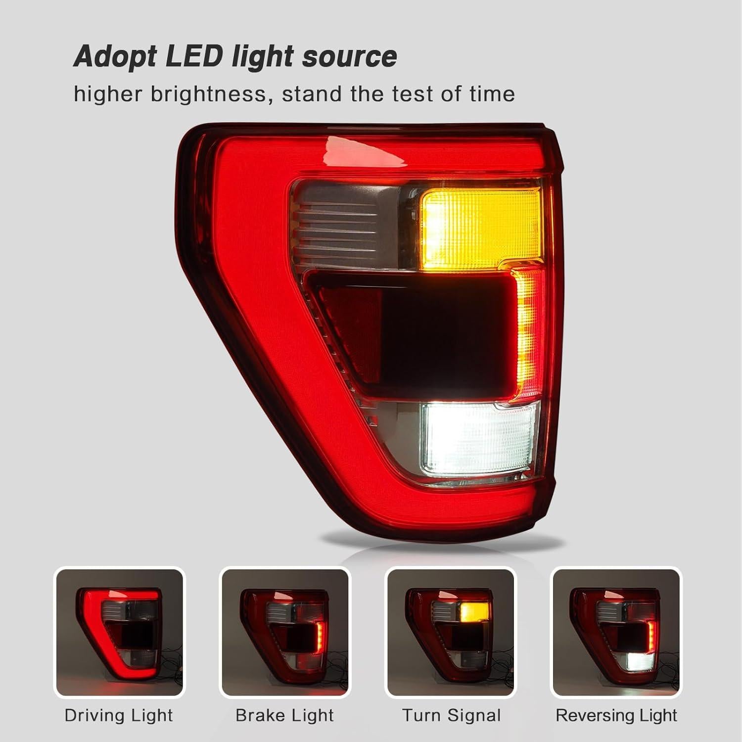 Luces Traseras LED STRAUTOS para Ford F150 2021-2023 Lado Izquierdo