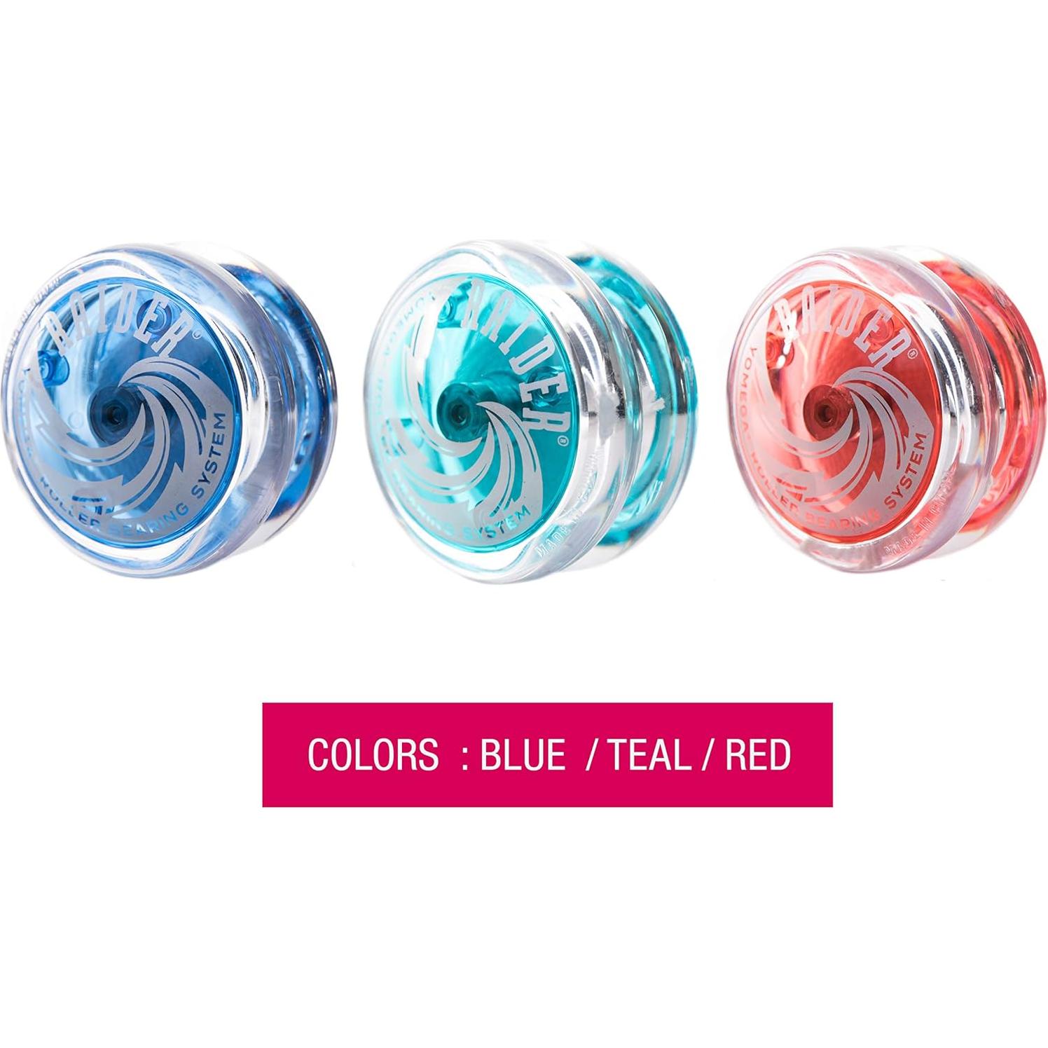 Yoyo Profesional Yomega Raider Azul con 2 Cuerdas Extra