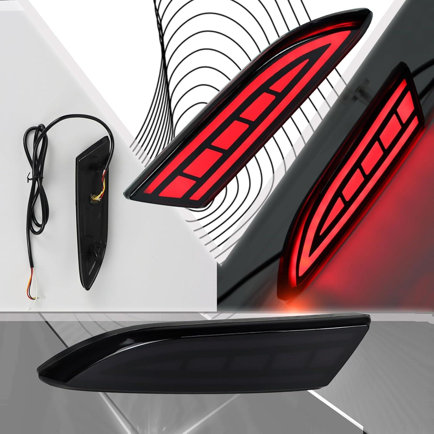 Reflectores LED traseros PGTOPONE para Ford Focus 2012-2018