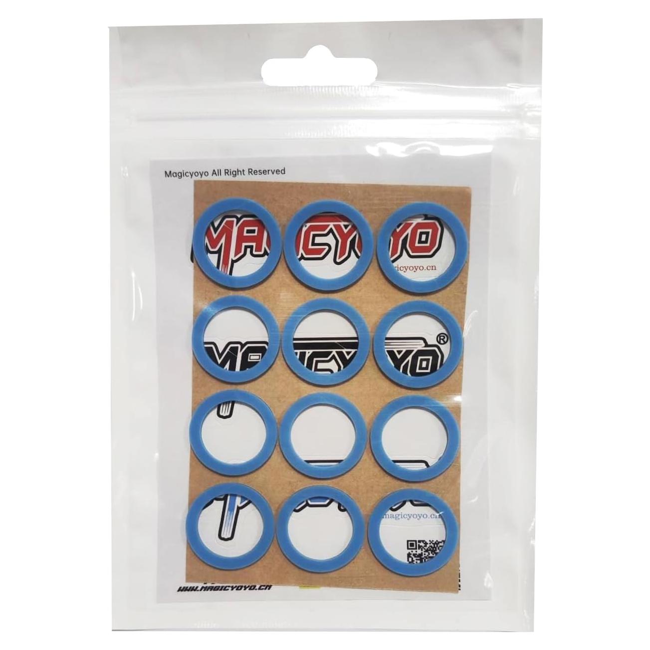 MAGICYOYO Yo-Yo Silicone Response Pads- Blue of 12 - Slim for MAGICYOYO K1