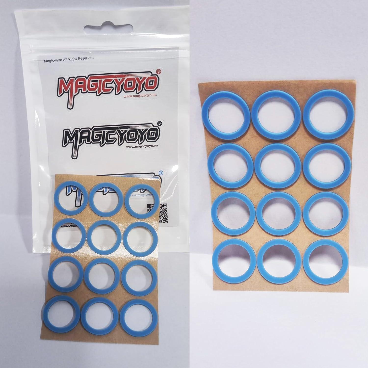 MAGICYOYO Yo-Yo Silicone Response Pads- Blue of 12 - Slim for MAGICYOYO K1