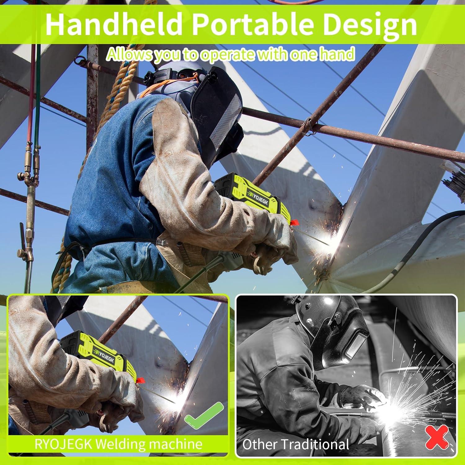 Soldador Portátil RYOJEGK 20-200A 110V con Accesorios