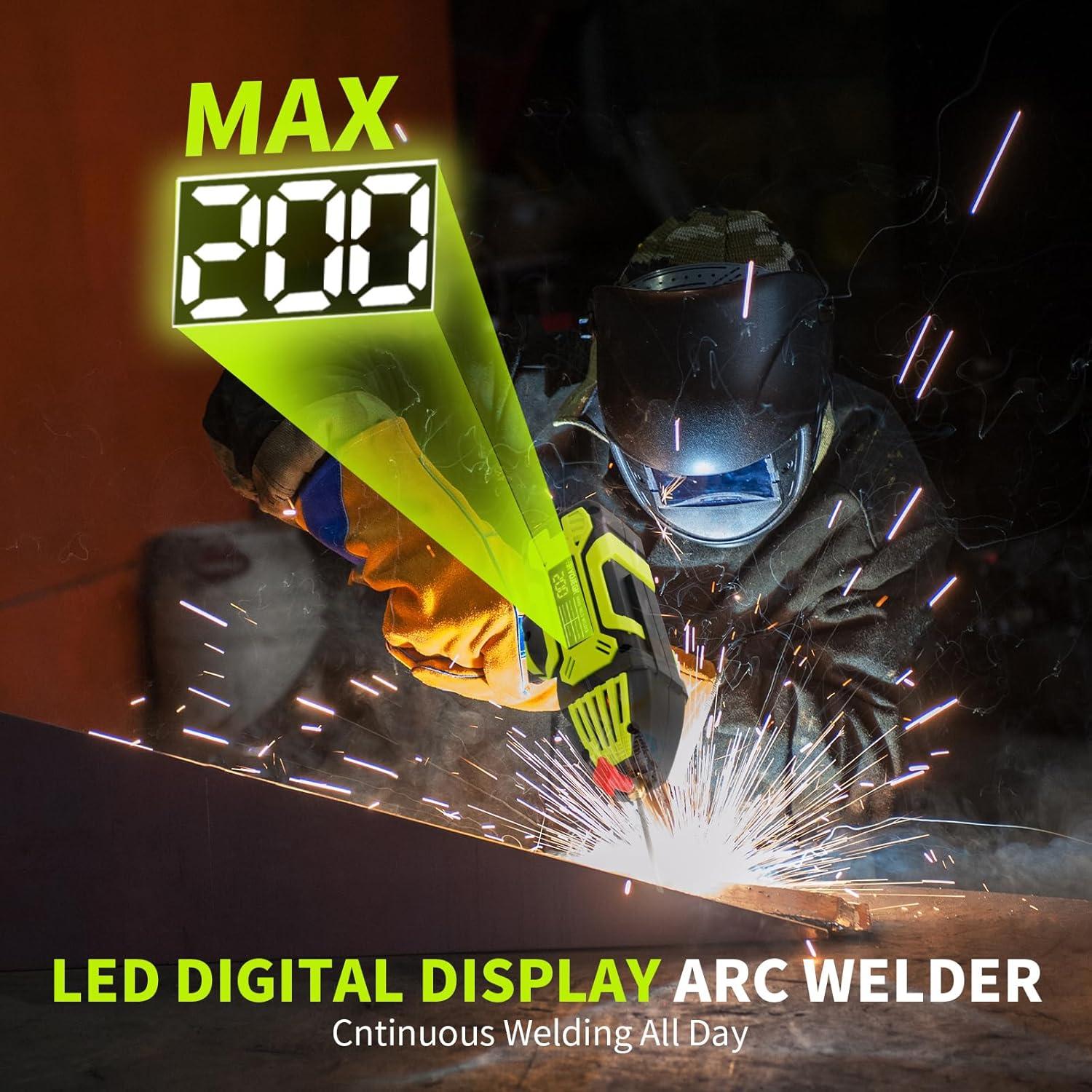 Soldador Portátil RYOJEGK 20-200A 110V con Accesorios