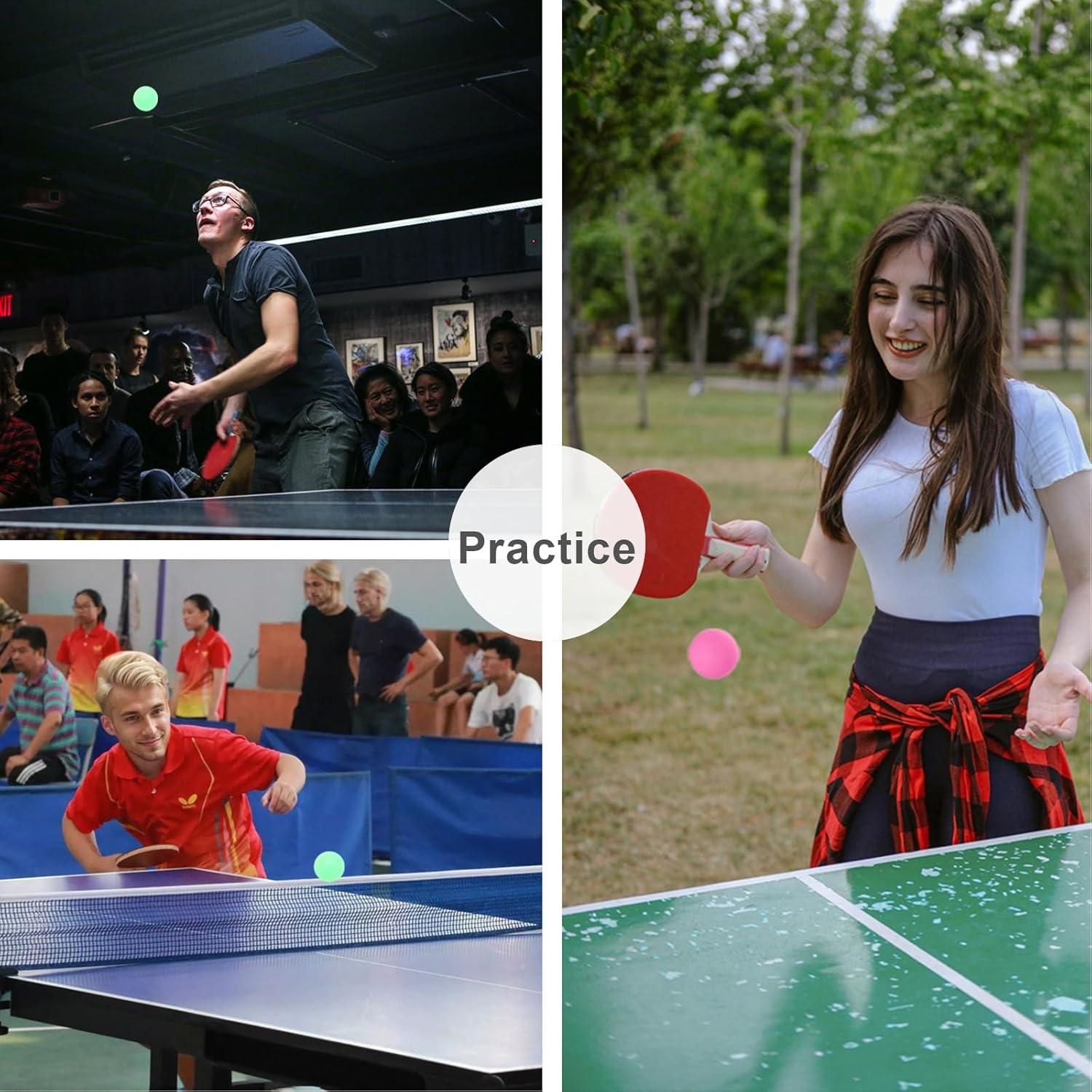 Pelotas de Ping Pong Meizhouer 3 Estrellas 40mm Paquete de 20