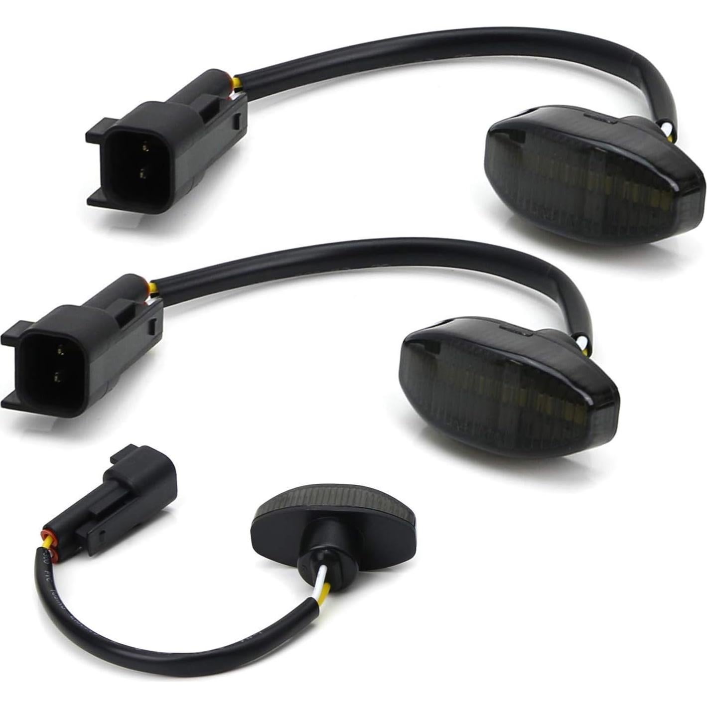 Kit de Luz de Marcador Lateral LED iJDMTOY Ahumada Roja Ford Raptor 2010-2014