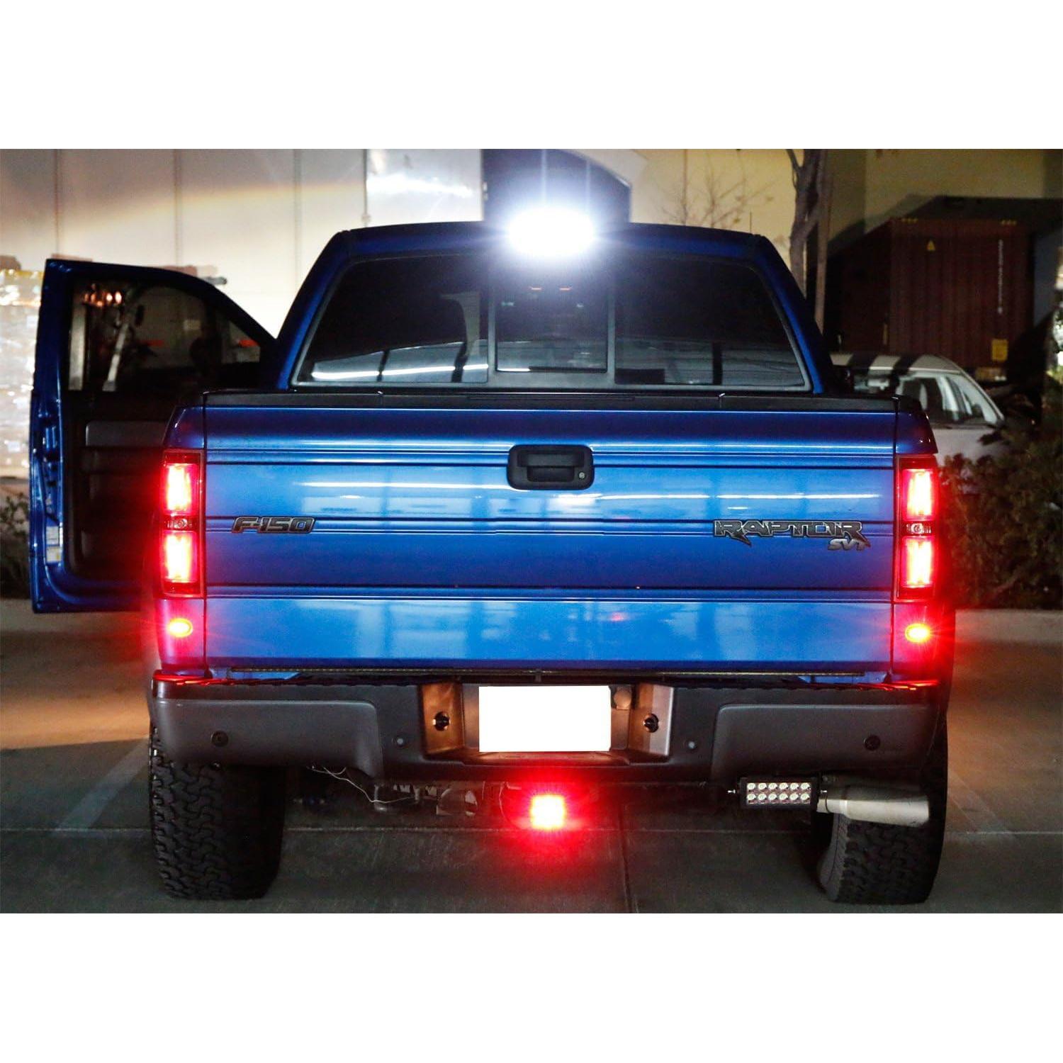 Kit de Luz de Marcador Lateral LED iJDMTOY Ahumada Roja Ford Raptor 2010-2014