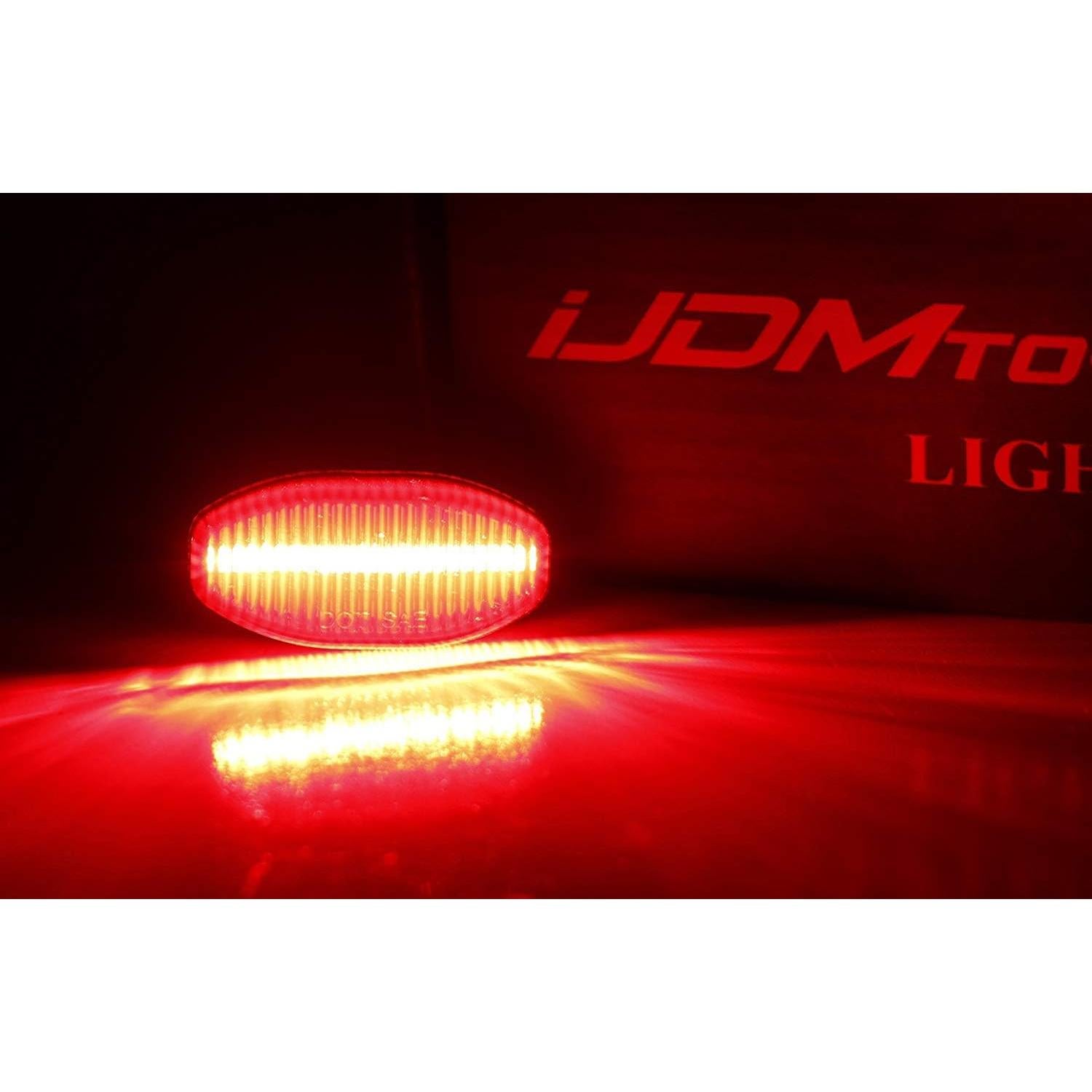 Kit de Luz de Marcador Lateral LED iJDMTOY Ahumada Roja Ford Raptor 2010-2014