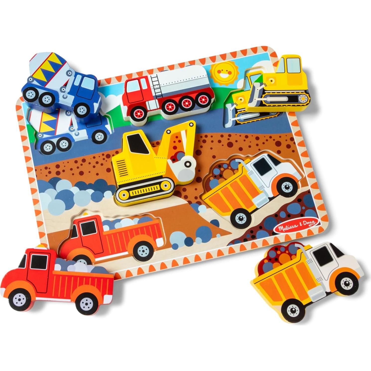 Rompecabezas de Madera Melissa & Doug Vehículos 6 Piezas