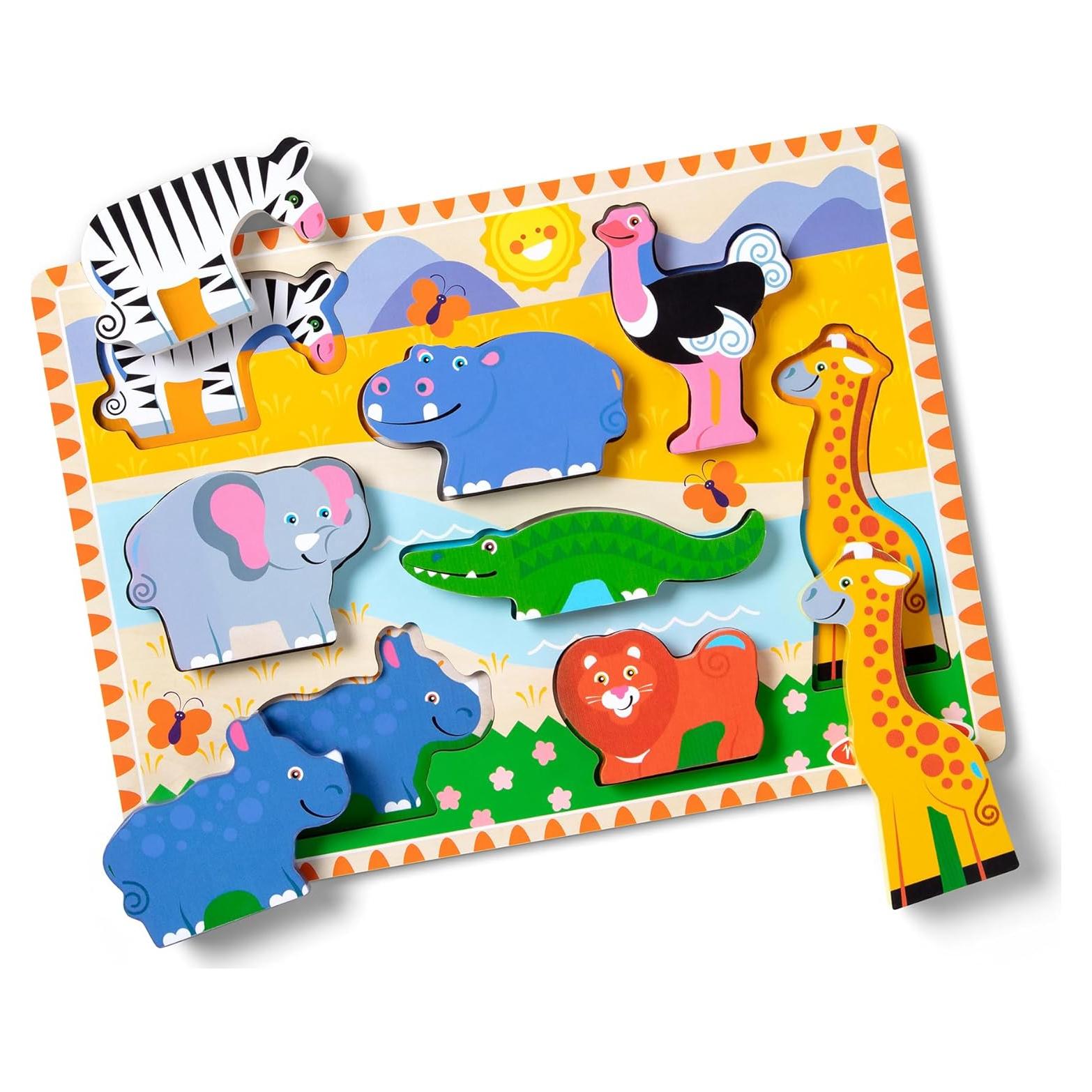 Rompecabezas de Madera Safari Melissa & Doug - 8 Piezas