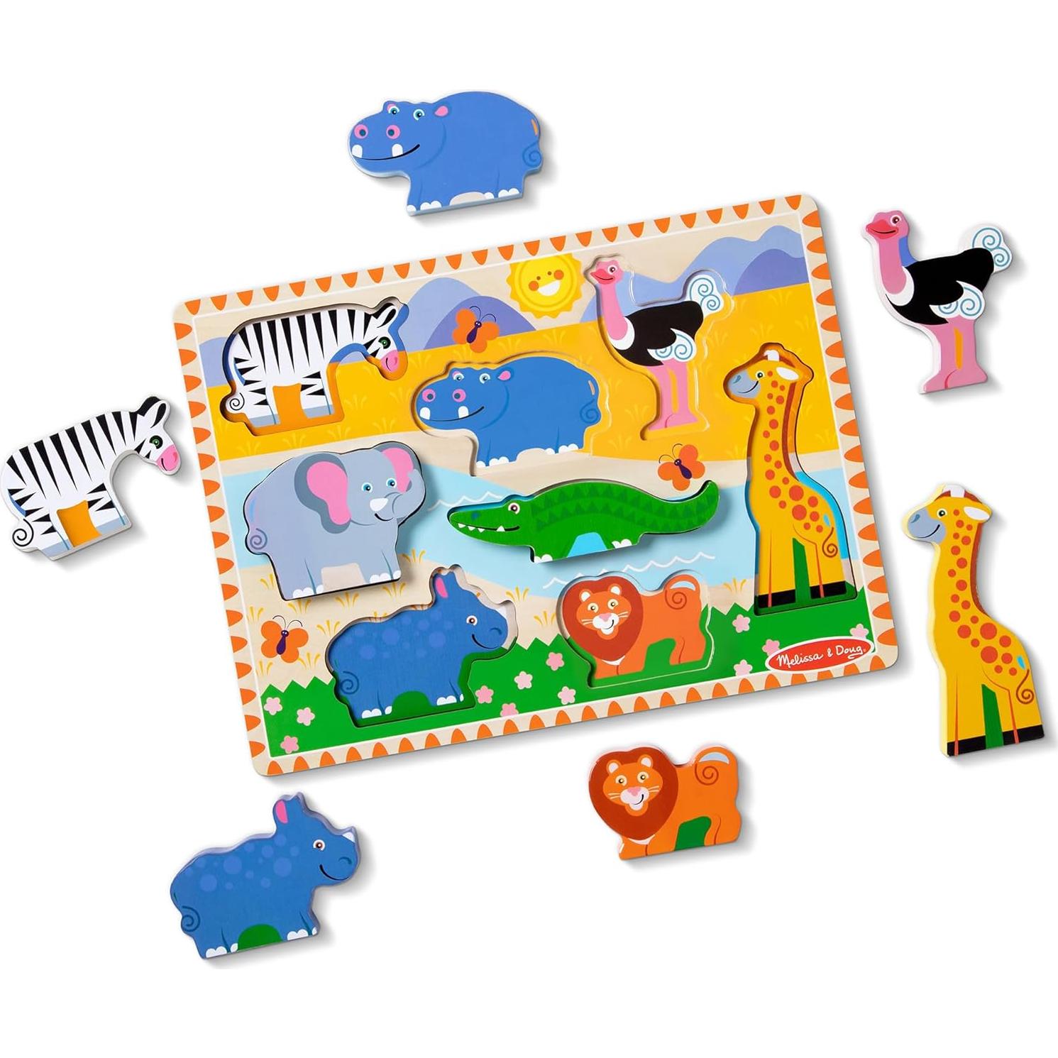 Rompecabezas de Madera Safari Melissa & Doug - 8 Piezas
