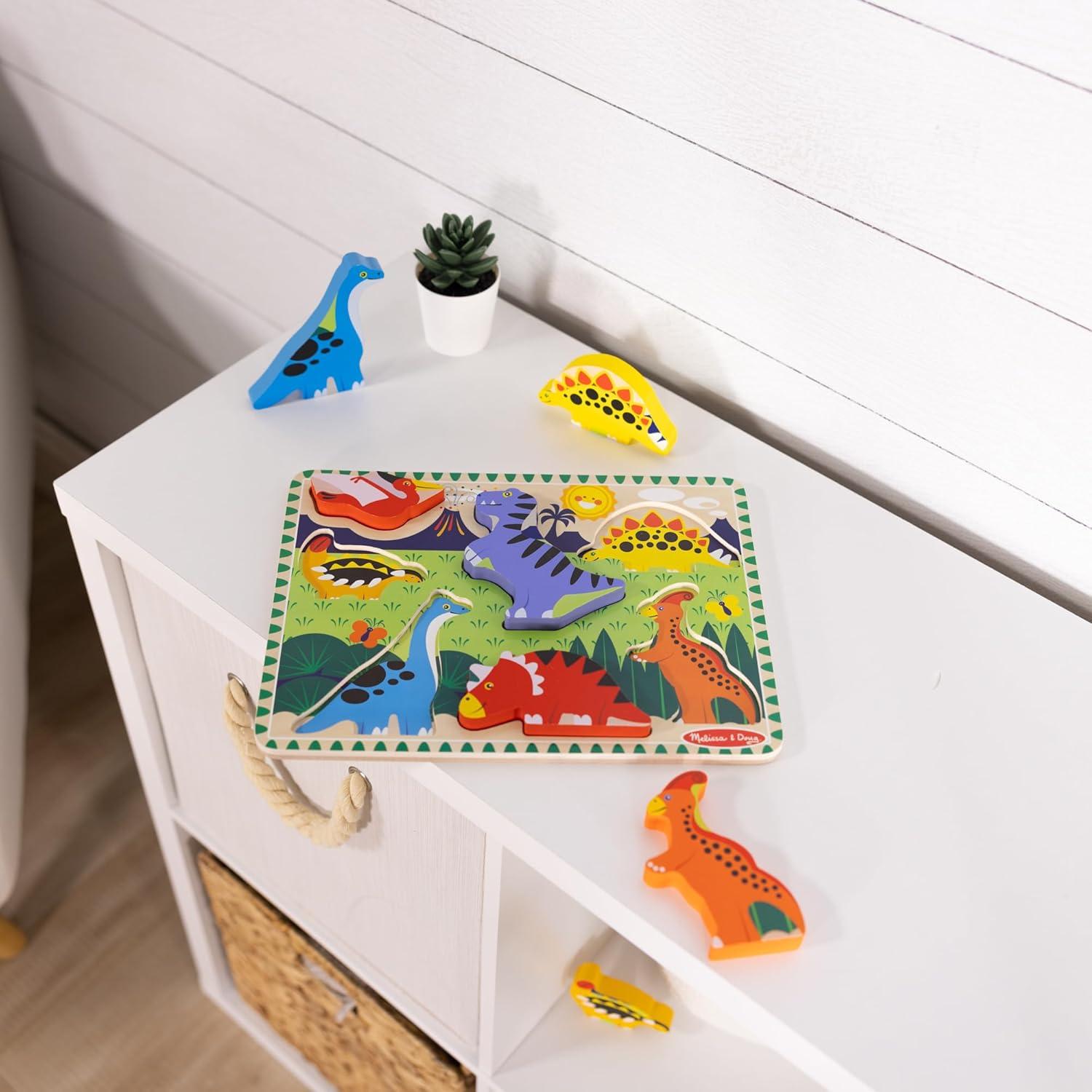 Rompecabezas de Madera Melissa & Doug Dinosaurios 7 Piezas