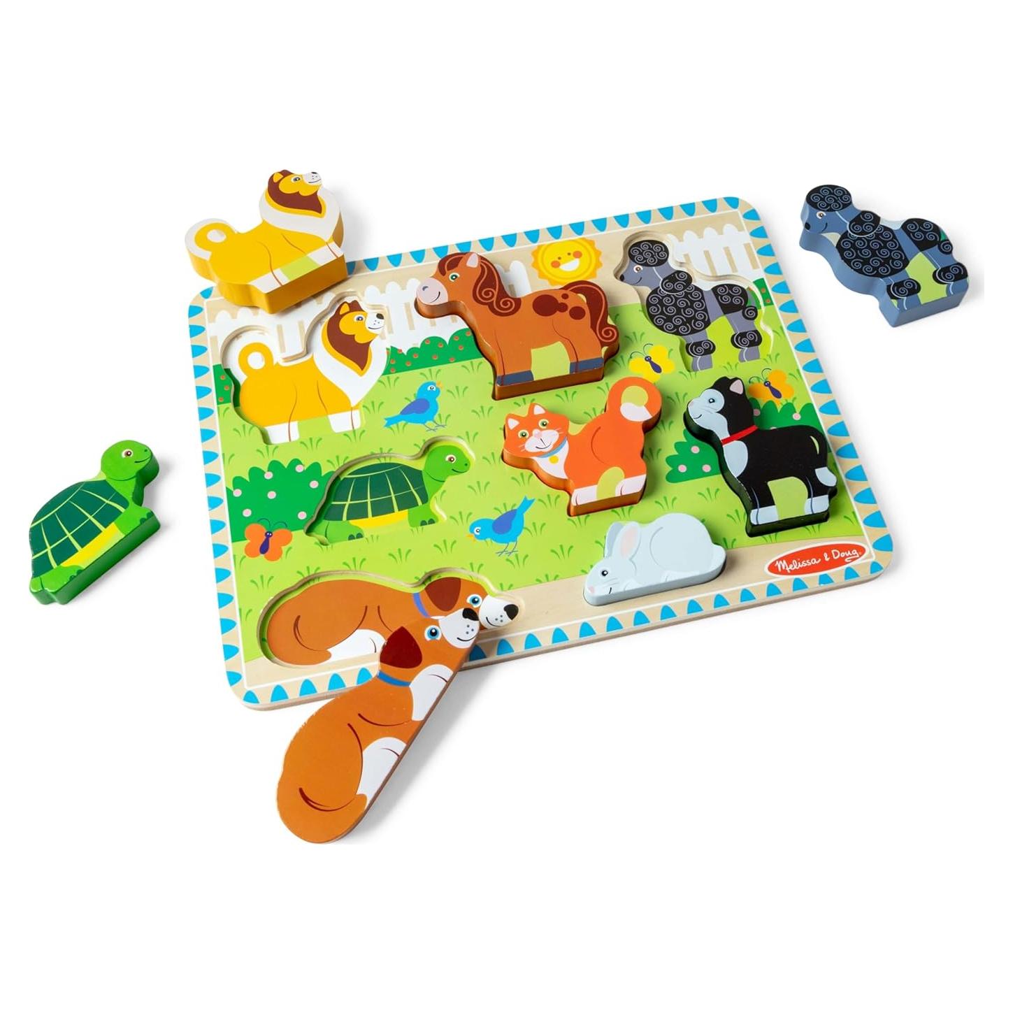 Rompecabezas de Madera Melissa & Doug 8 Piezas Mascotas