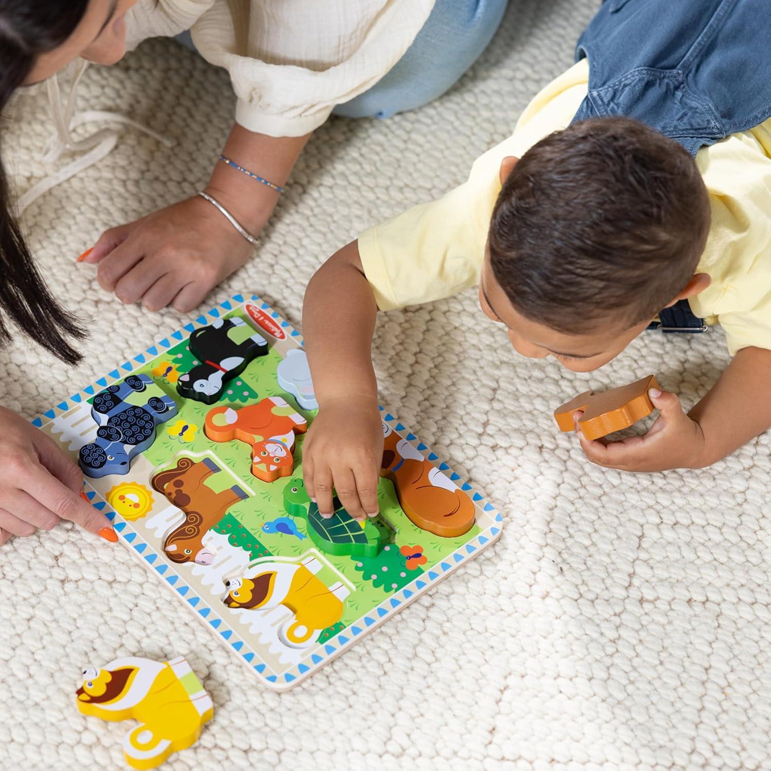 Rompecabezas de Madera Melissa & Doug 8 Piezas Mascotas