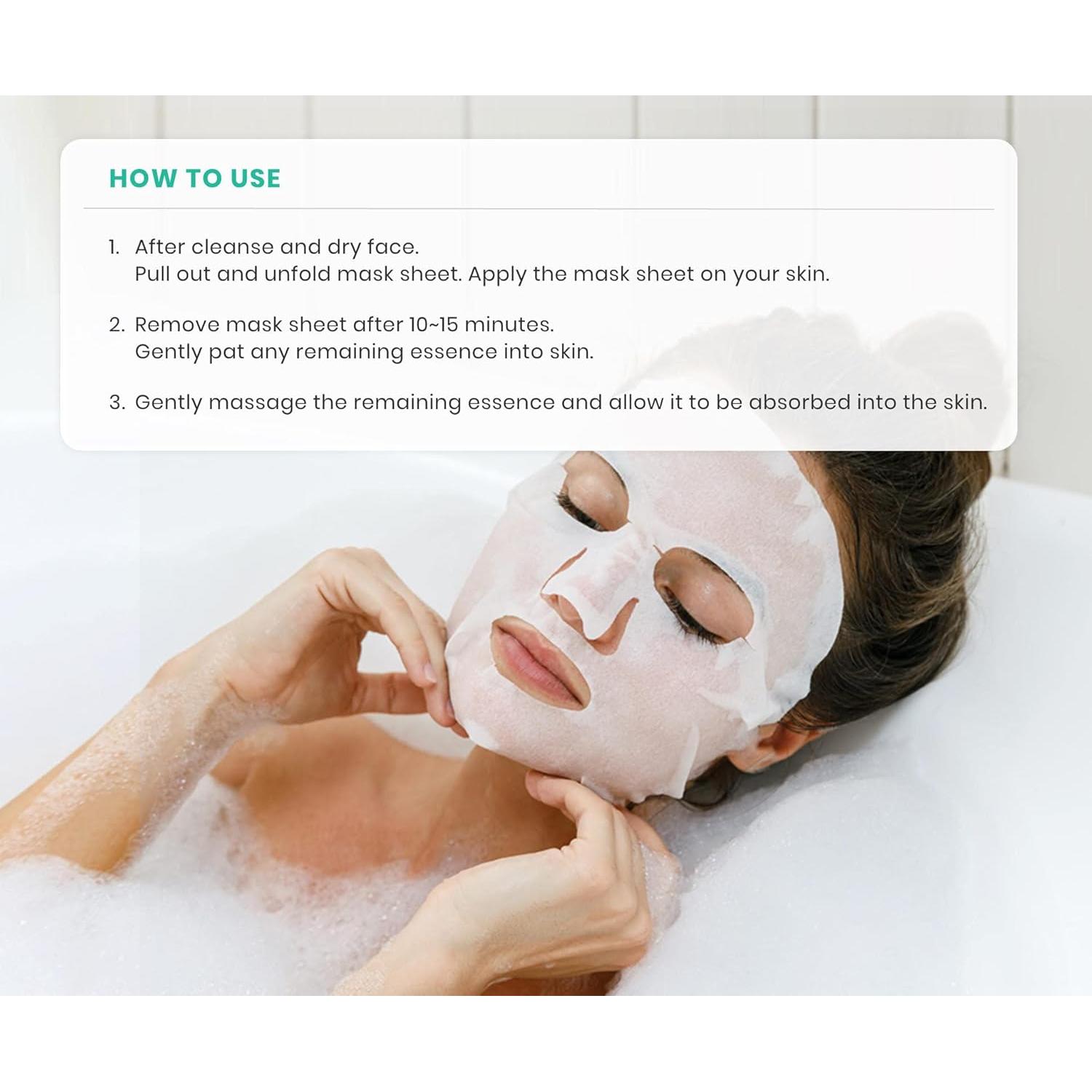 Mascarilla Facial Veraclara | Cuidado Piel Coreano | Aclara e Hidrata