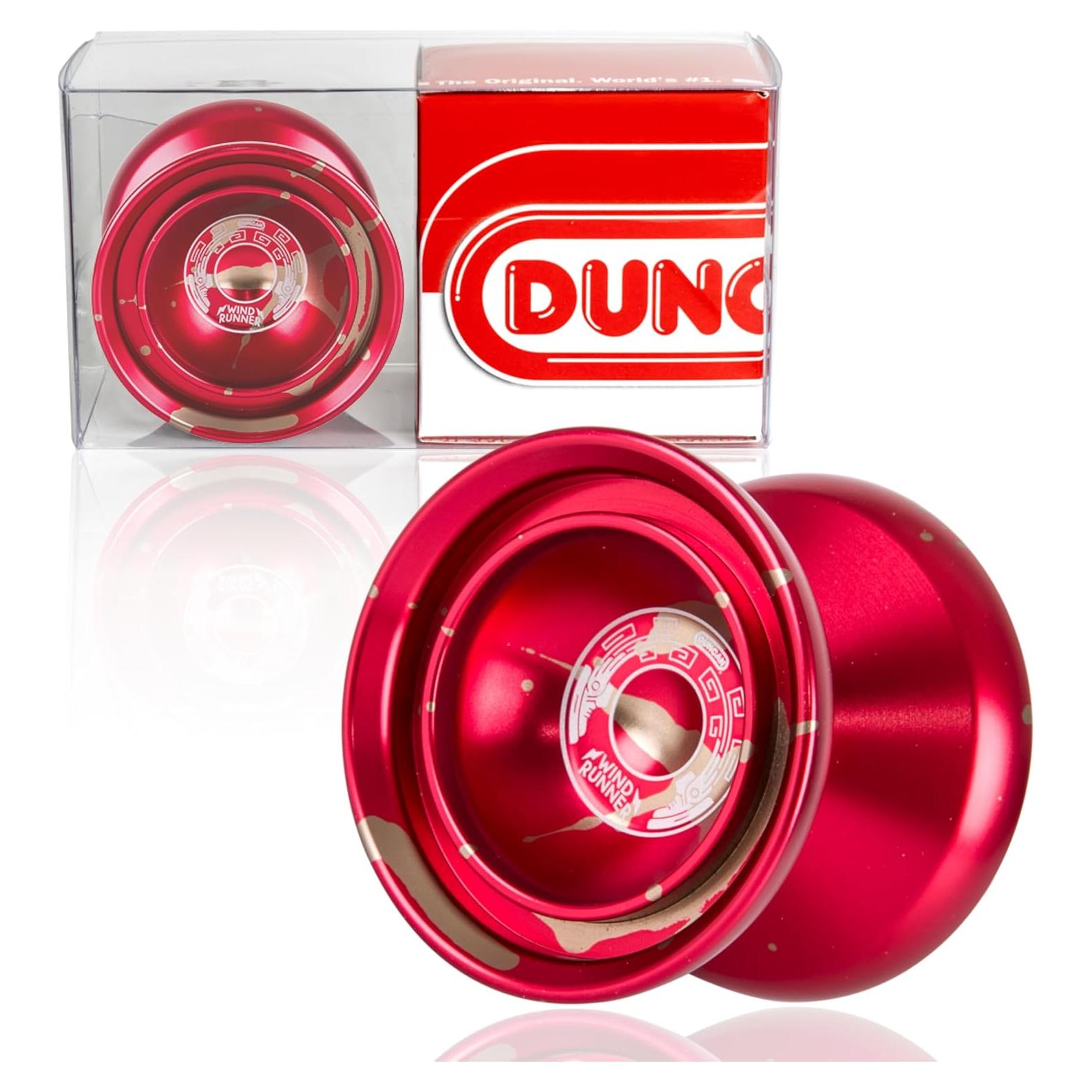 Yo-Yo Duncan Windrunner Rojo con Salpicaduras Doradas