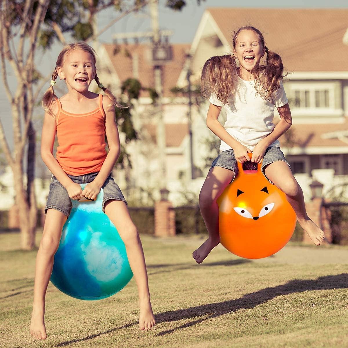 Pelota Saltarina U&C Planet 45 cm con Mango para Niños 3-6 Años