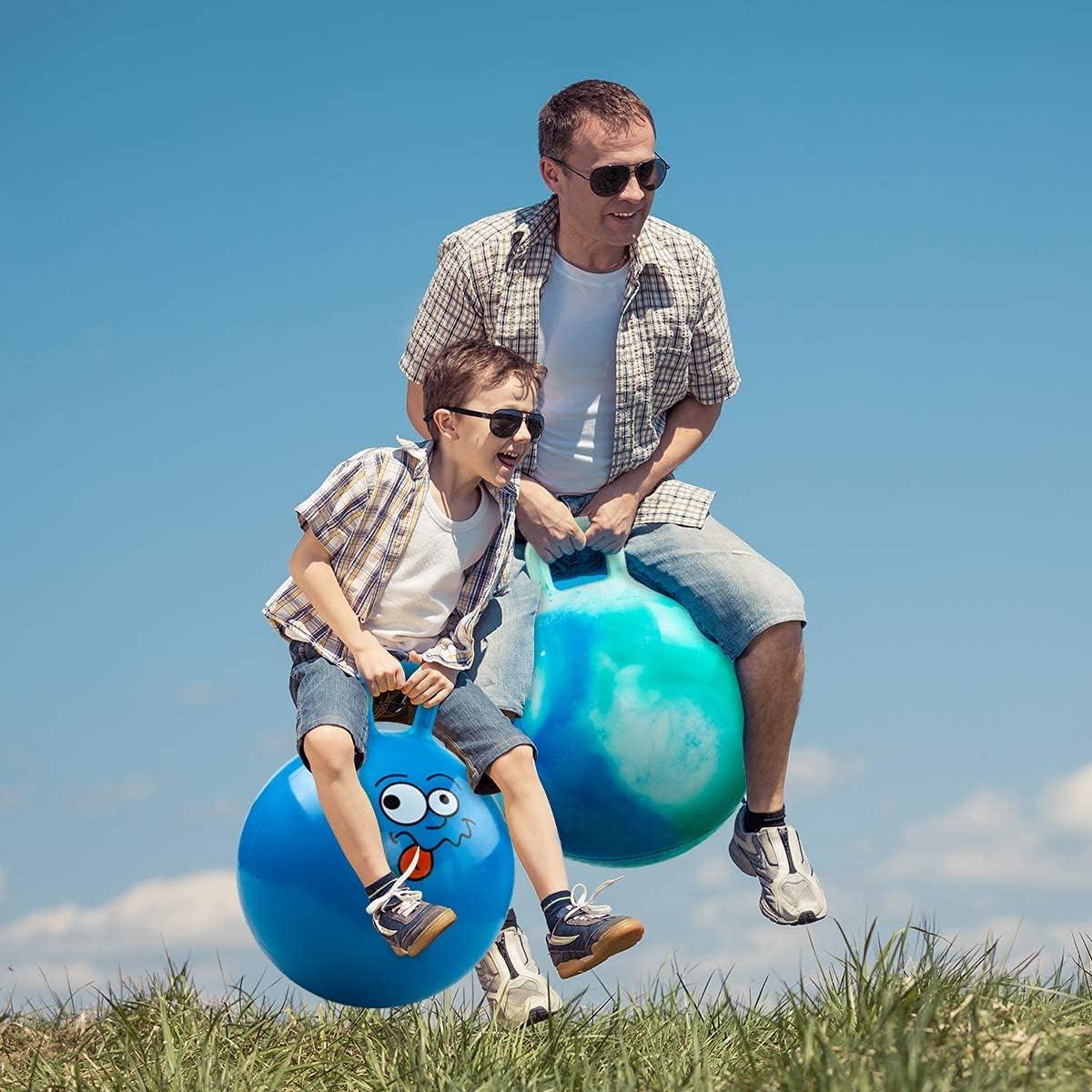 Pelota Saltarina U&C Planet 45 cm con Mango para Niños 3-6 Años