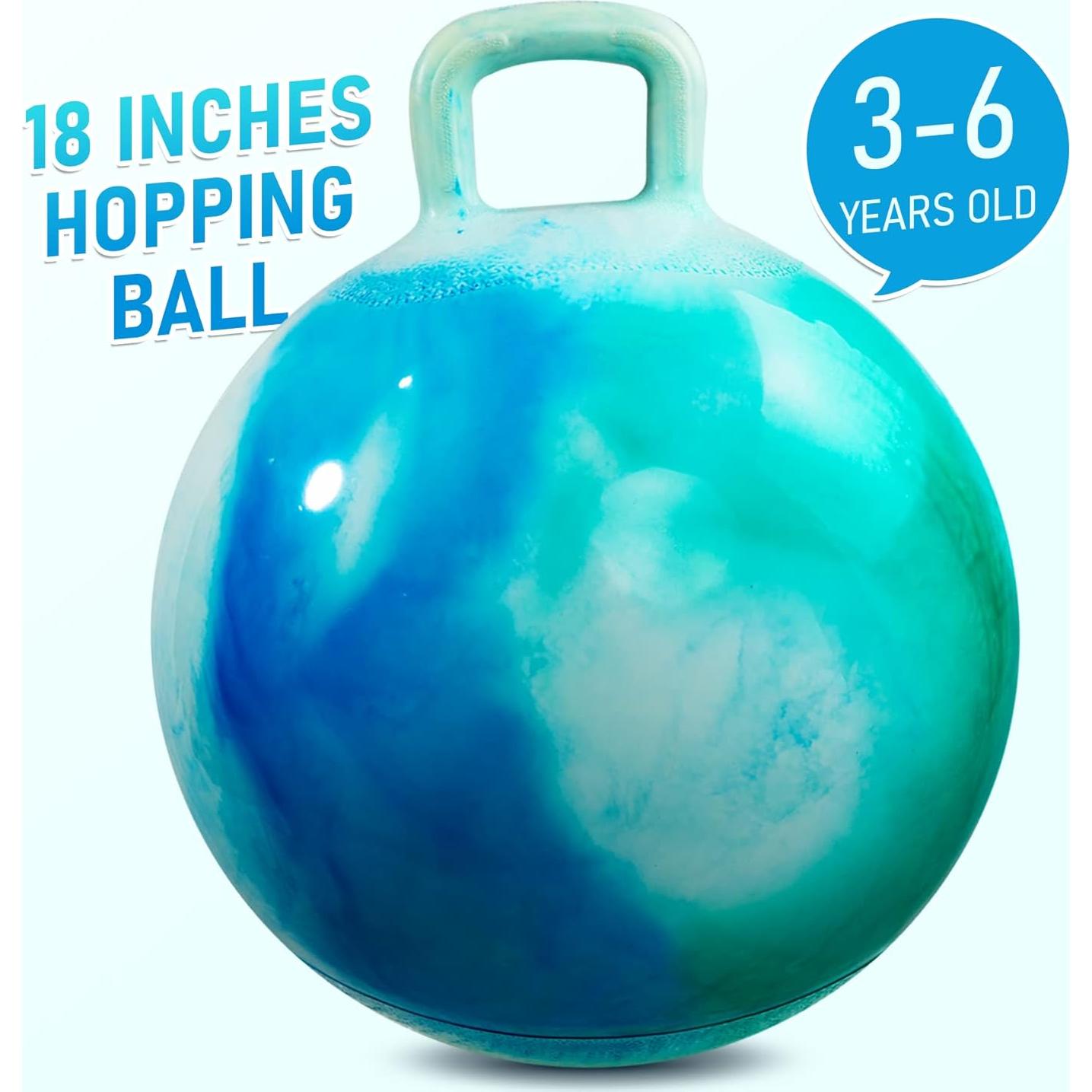 Pelota Saltarina U&C Planet 45 cm con Mango para Niños