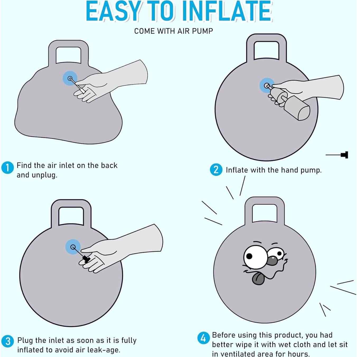 Pelota Saltarina U&C Planet 45 cm para Niños 3-6 Años