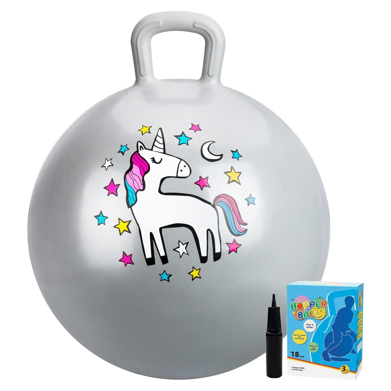 Pelota Saltarina U&C Planet 45 cm Unicornio para Niños