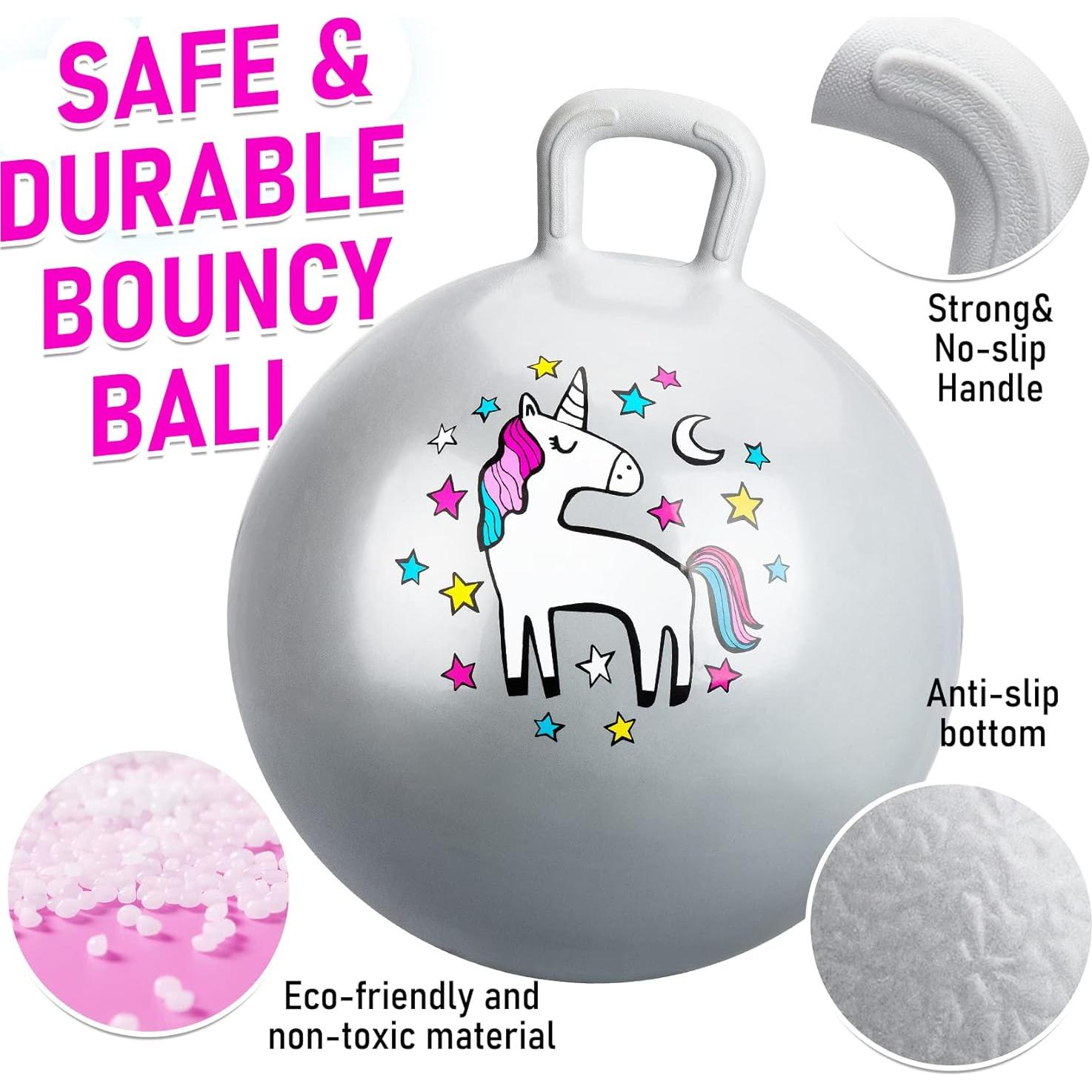 Pelota Saltarina U&C Planet 45 cm Unicornio para Niños