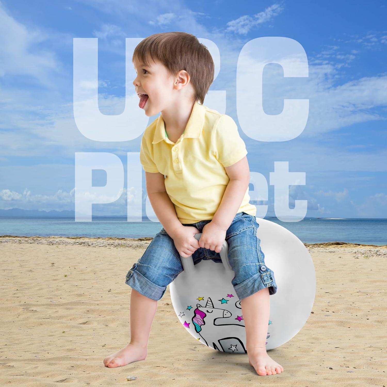 Pelota Saltarina U&C Planet 45 cm Unicornio para Niños