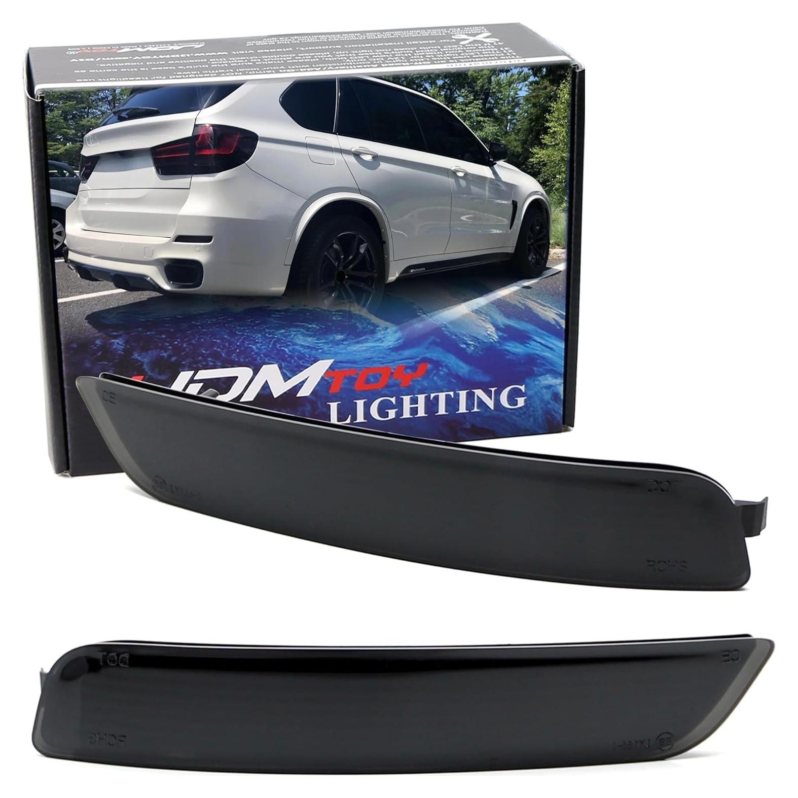 Lentes Reflectores Traseros iJDMTOY Ahumados BMW F15 X5 2014-2019