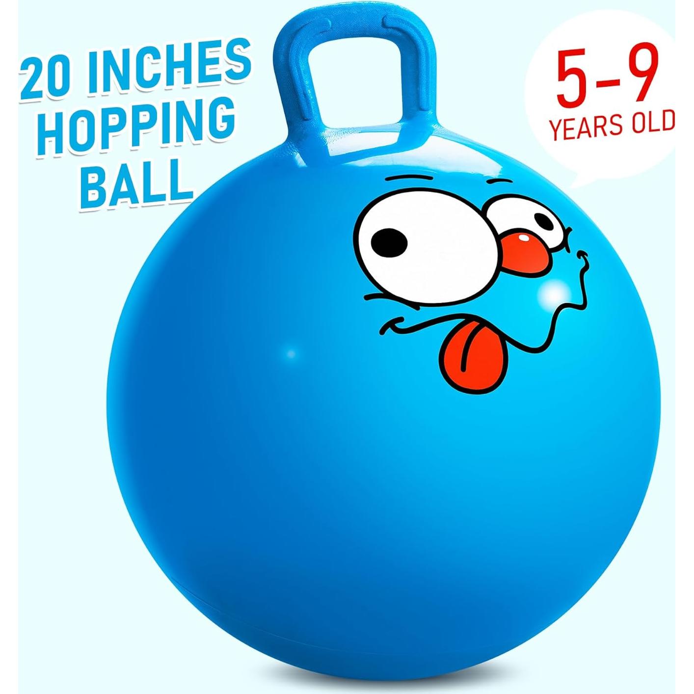 Pelota de Salto U&C 50 cm Azul para Niños 5-9 Años