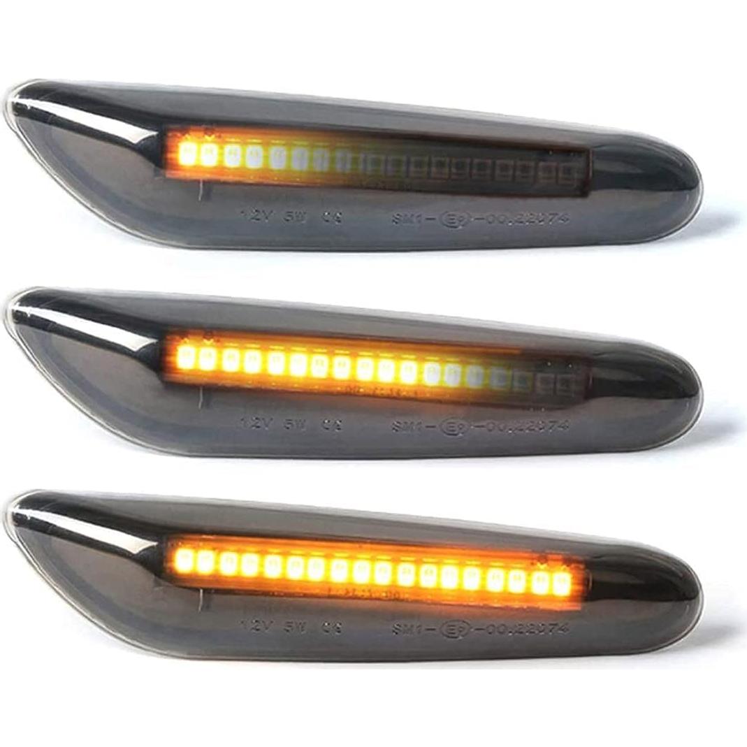 Luz de Señal de Giro LED Gempro Ámbar Secuencial 2 Pcs